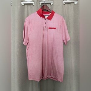 NWT English Laundry Red Patterned Collared Shirt, Extra Large